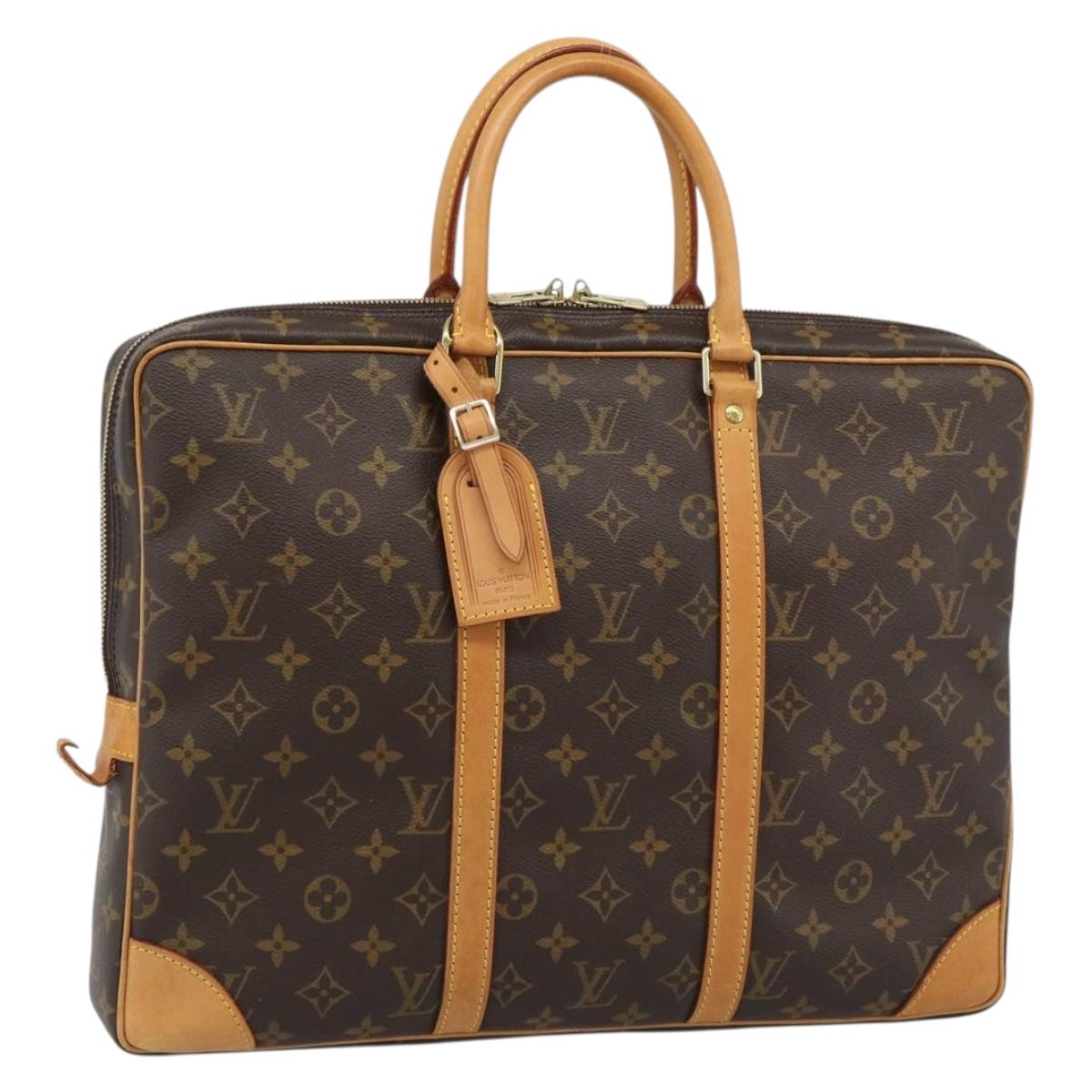 LOUIS VUITTON Monogram Porte Documents Voyage Bag M53361 LV Auth BA13704A