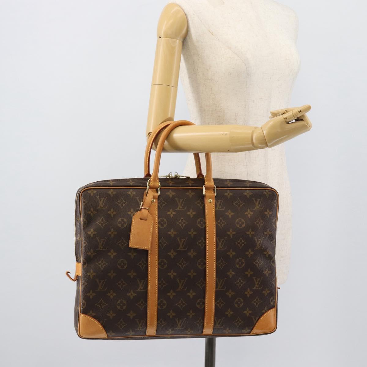 LOUIS VUITTON Monogram Porte Documents Voyage Bag M53361 LV Auth BA13704A