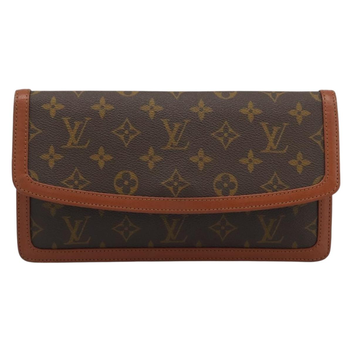 LOUIS VUITTON Monogram Pochette Dam PM Clutch Bag M51812 LV Auth BA13708