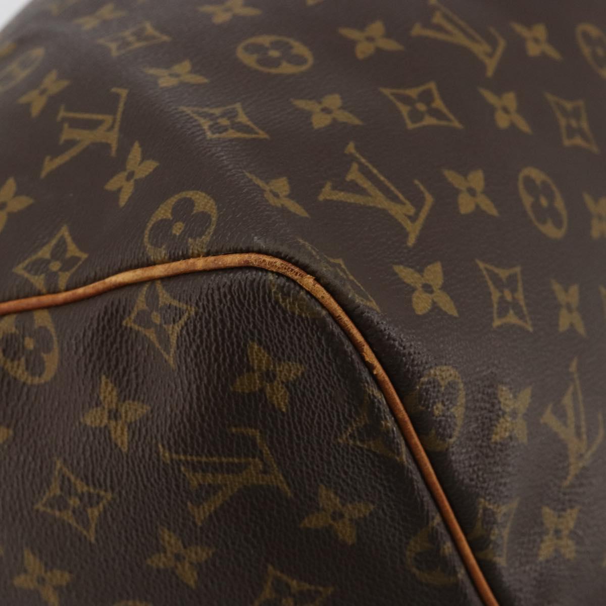 LOUIS VUITTON Monogram Keepall 55 Boston Bag M41424 LV Auth BA13713