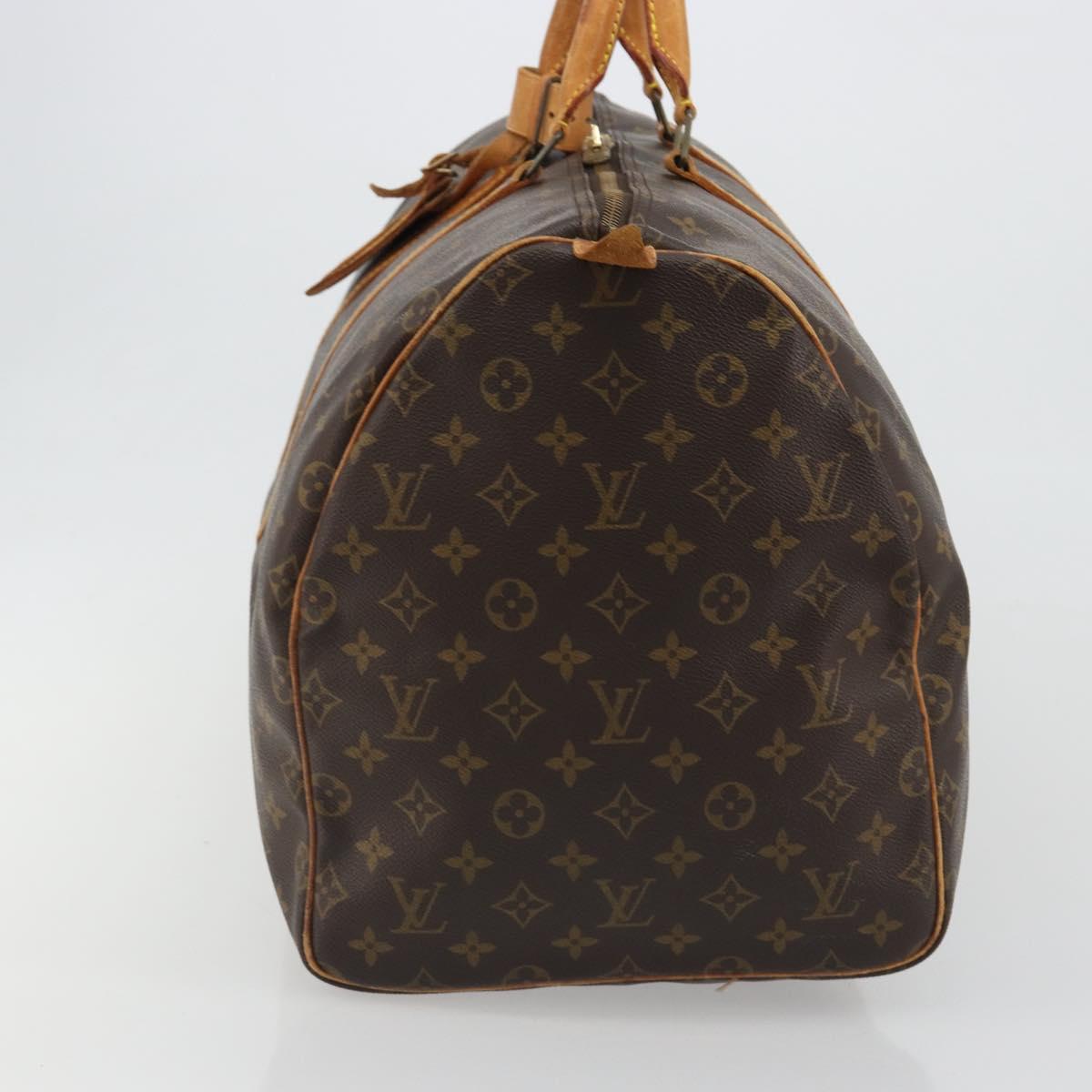 LOUIS VUITTON Monogram Keepall 55 Boston Bag M41424 LV Auth BA13713