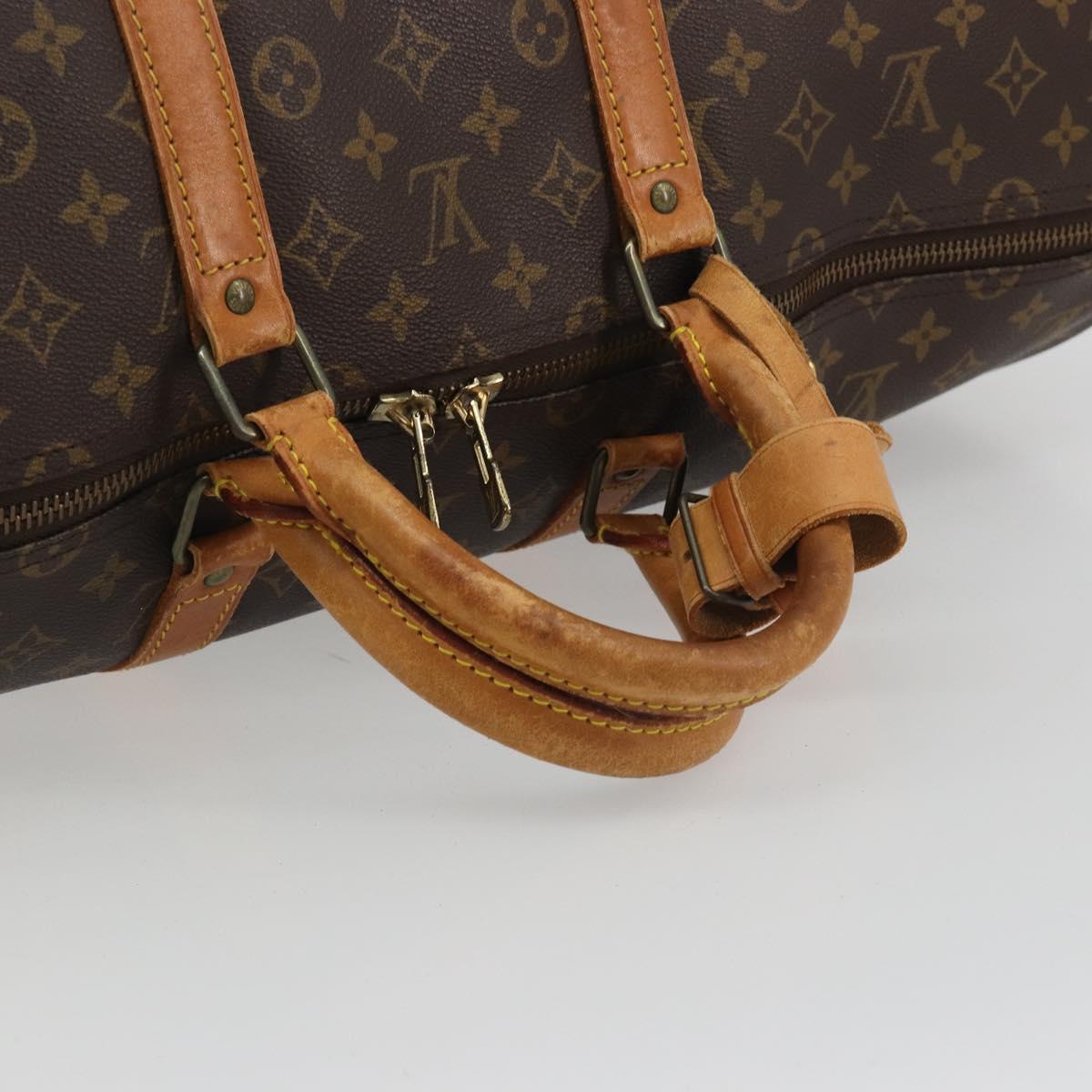 LOUIS VUITTON Monogram Keepall 55 Boston Bag M41424 LV Auth BA13713