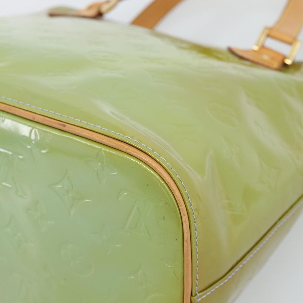 LOUIS VUITTON Monogram Vernis Houston Hand Bag Baby Blue M91005 LV Auth BA13714A