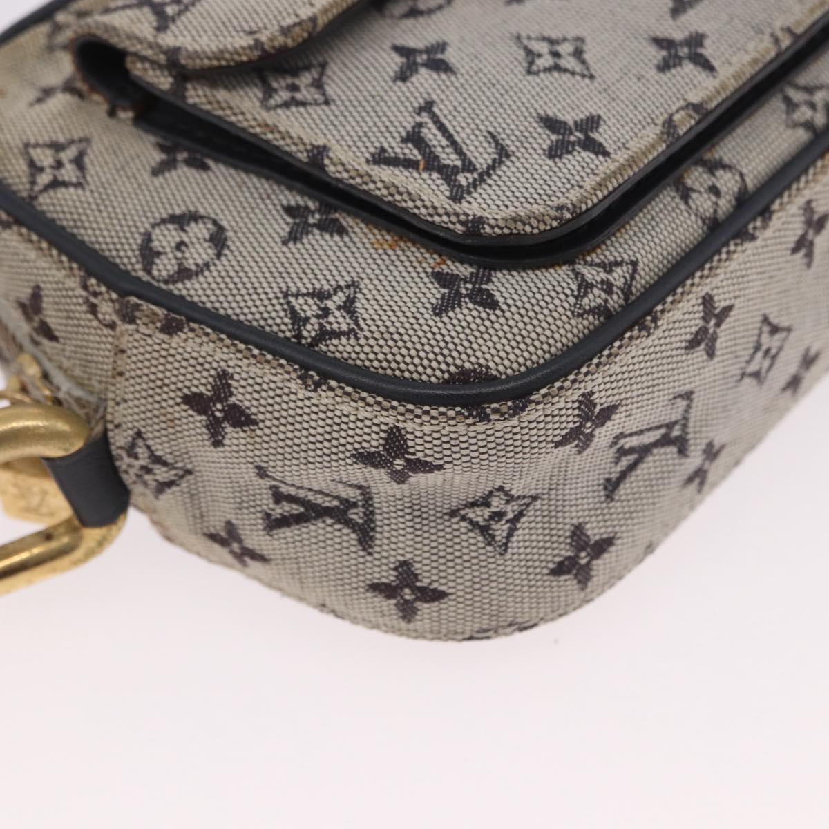 LOUIS VUITTON Monogram Mini Juliet MM Shoulder Bag Blue M92004 LV Auth BA13715