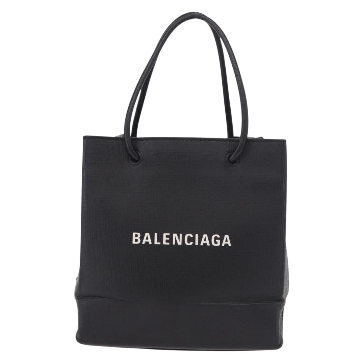 BALENCIAGA Tote Bag Leather 2way Black 572411 Auth BA13726A