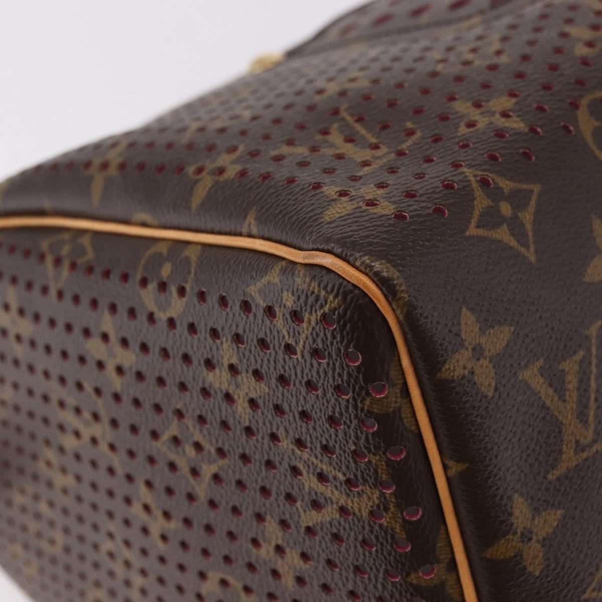 LOUIS VUITTON Monogram Perfo Speedy 30 Hand Bag M95180 LV Auth BA13727SAV