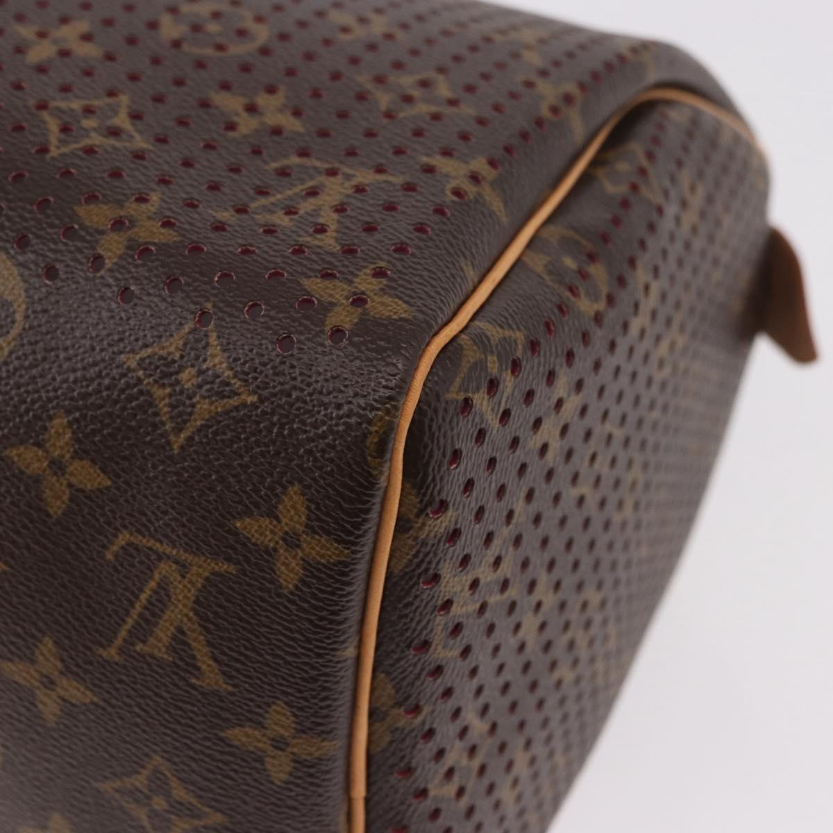 LOUIS VUITTON Monogram Perfo Speedy 30 Hand Bag M95180 LV Auth BA13727SAV