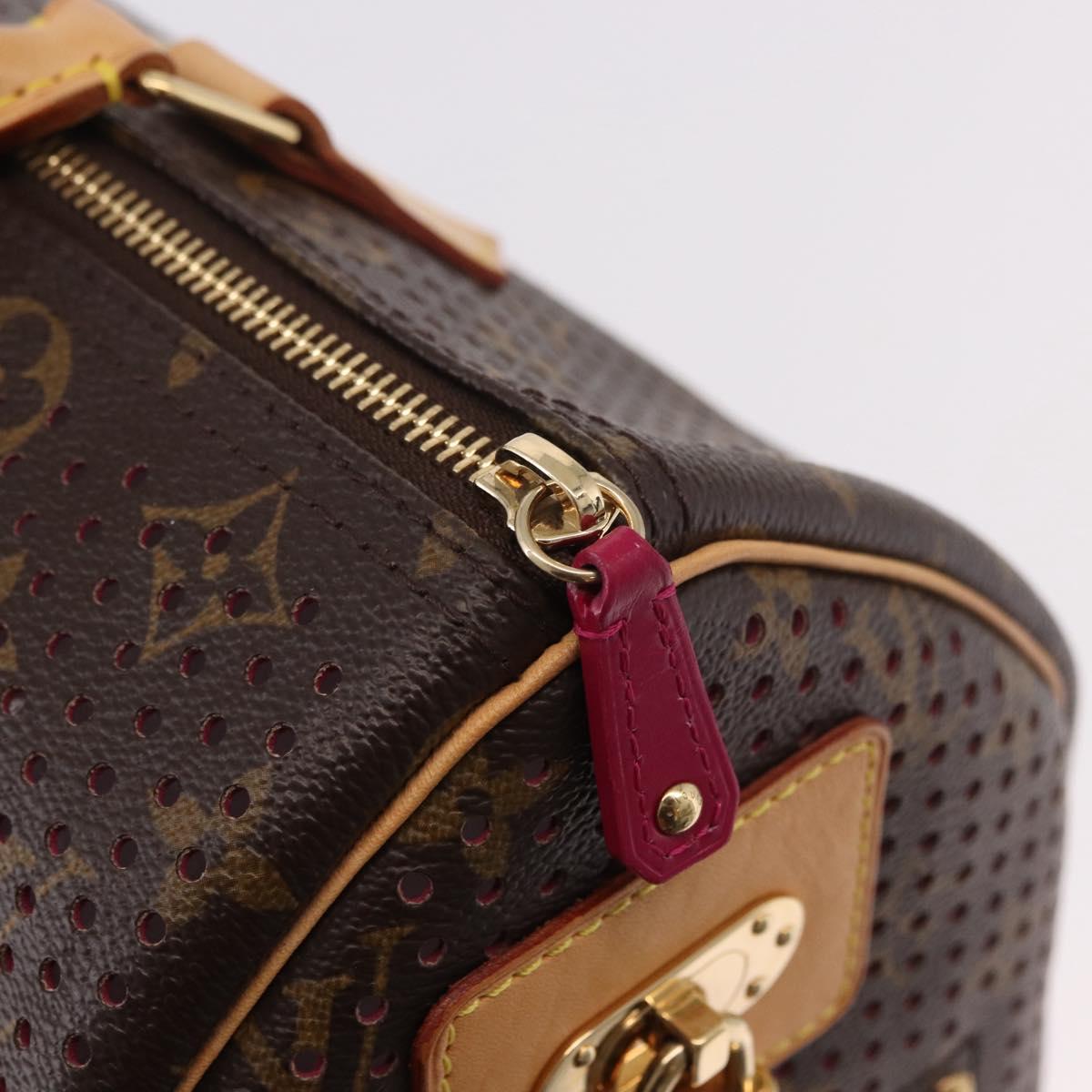 LOUIS VUITTON Monogram Perfo Speedy 30 Hand Bag M95180 LV Auth BA13727SAV