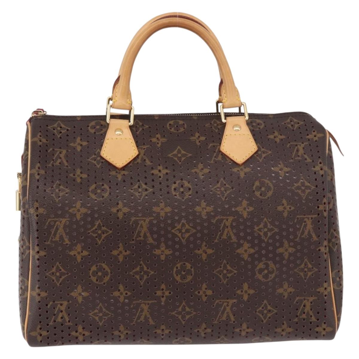 LOUIS VUITTON Monogram Perfo Speedy 30 Hand Bag M95180 LV Auth BA13727SAV