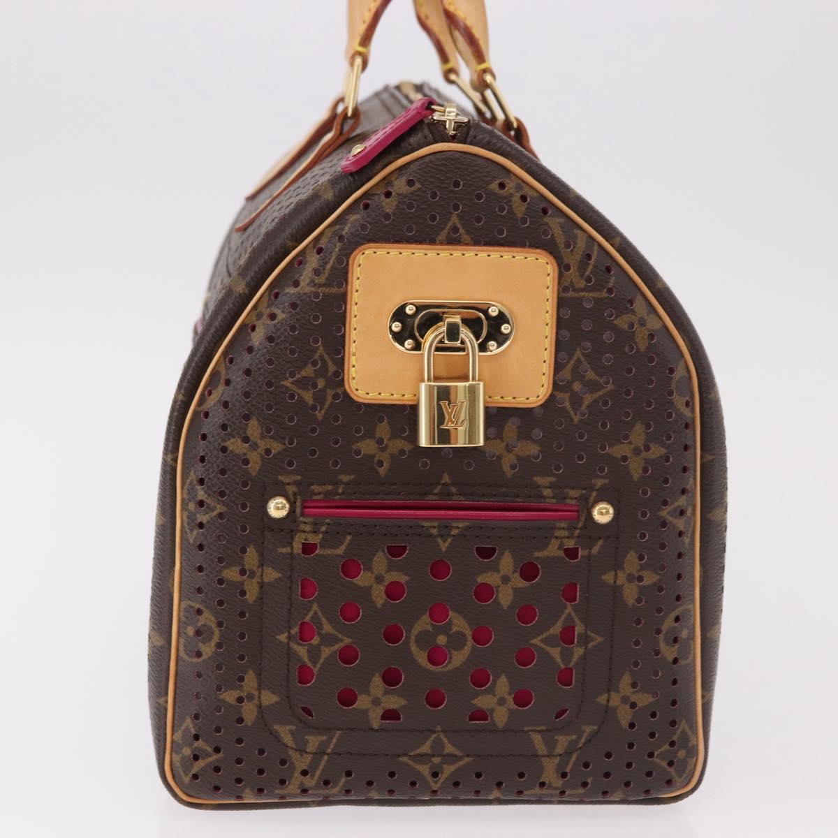 LOUIS VUITTON Monogram Perfo Speedy 30 Hand Bag M95180 LV Auth BA13727SAV