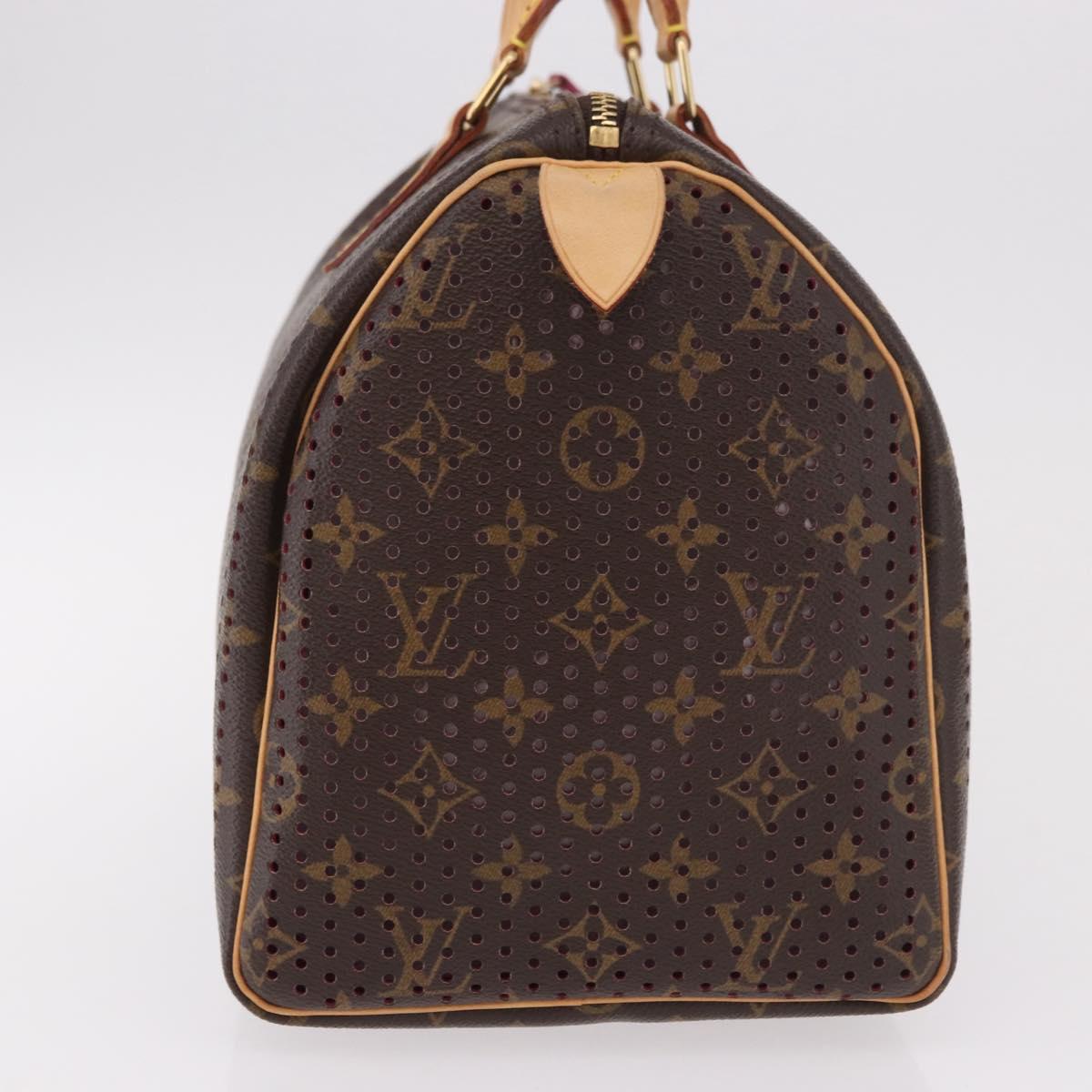 LOUIS VUITTON Monogram Perfo Speedy 30 Hand Bag M95180 LV Auth BA13727SAV