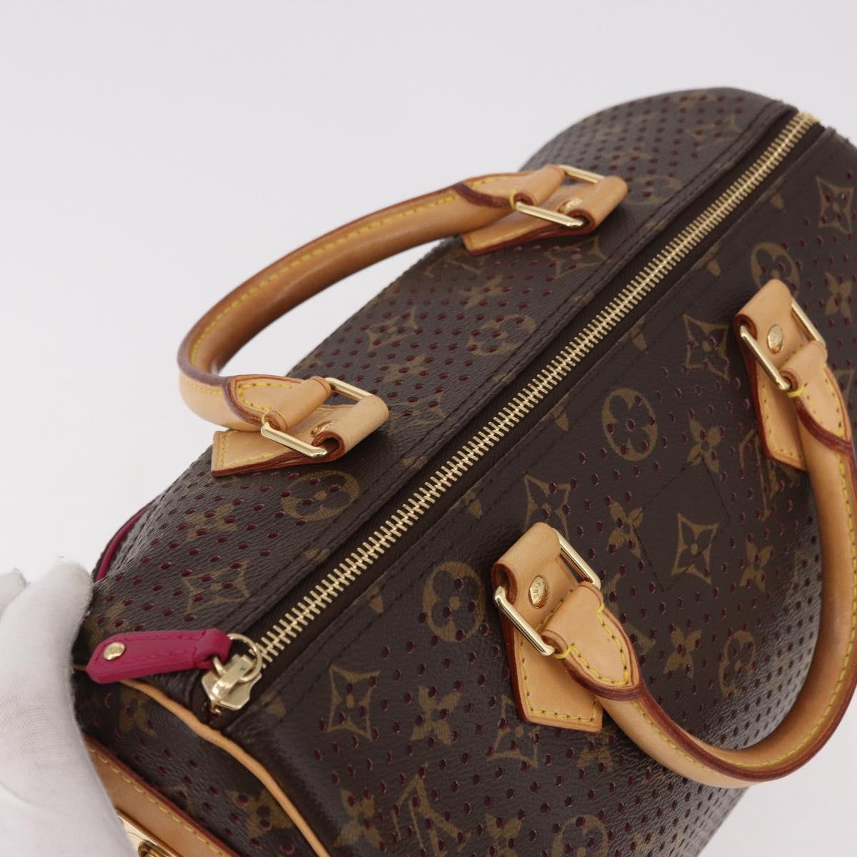 LOUIS VUITTON Monogram Perfo Speedy 30 Hand Bag M95180 LV Auth BA13727SAV