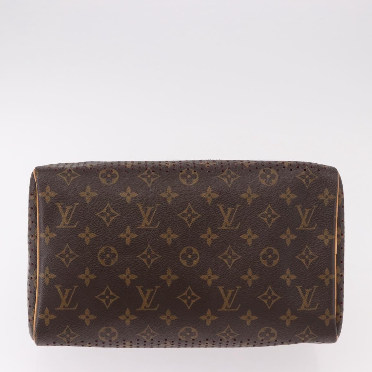 LOUIS VUITTON Monogram Perfo Speedy 30 Hand Bag M95180 LV Auth BA13727SAV