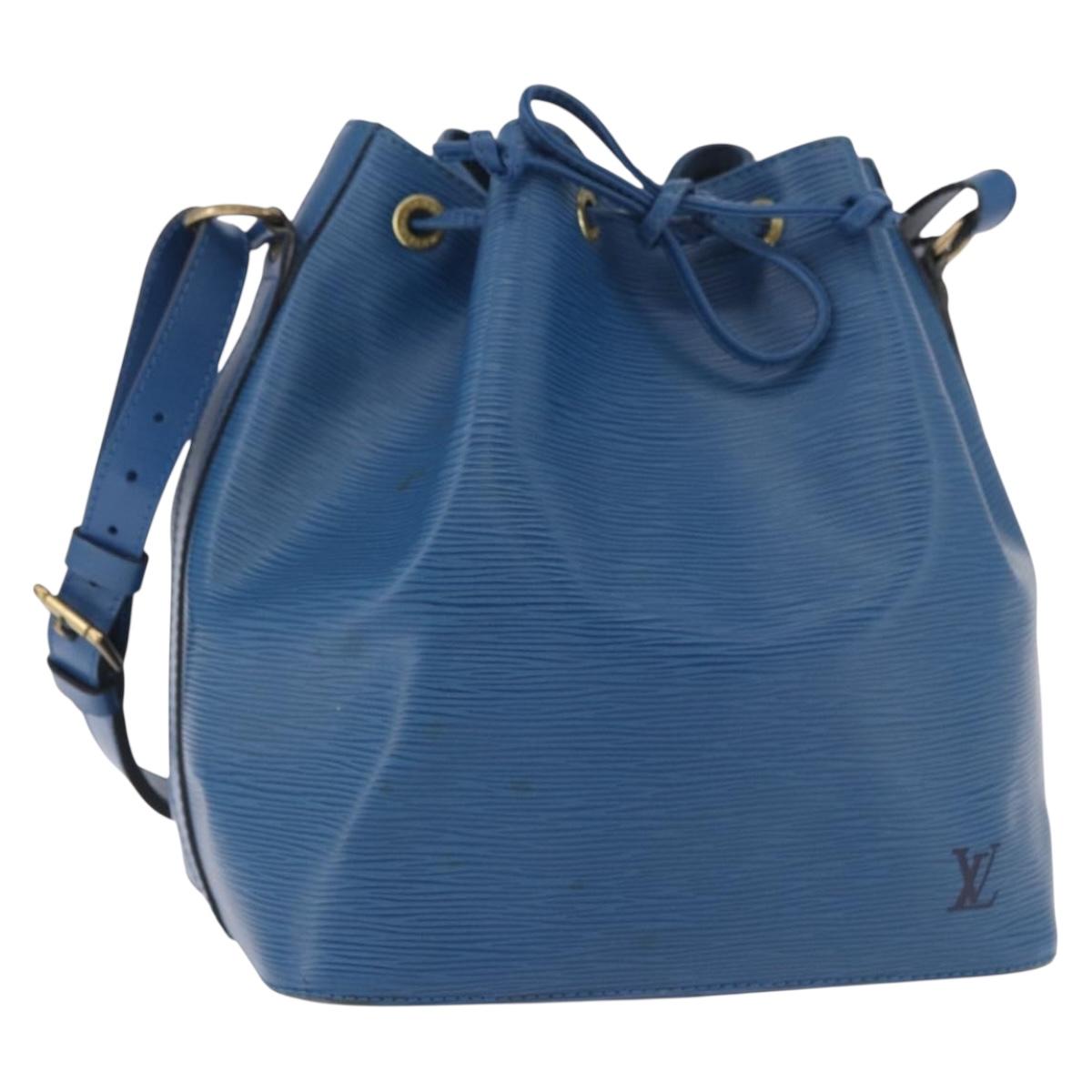 LOUIS VUITTON Epi Petit Noe Shoulder Bag Blue M44105 LV Auth BA13746A