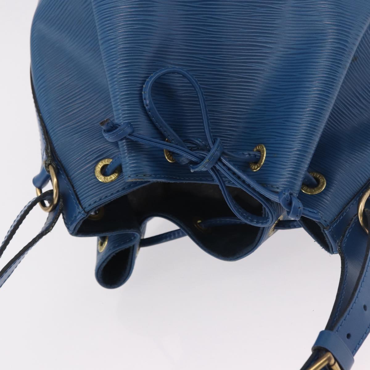 LOUIS VUITTON Epi Petit Noe Shoulder Bag Blue M44105 LV Auth BA13746A