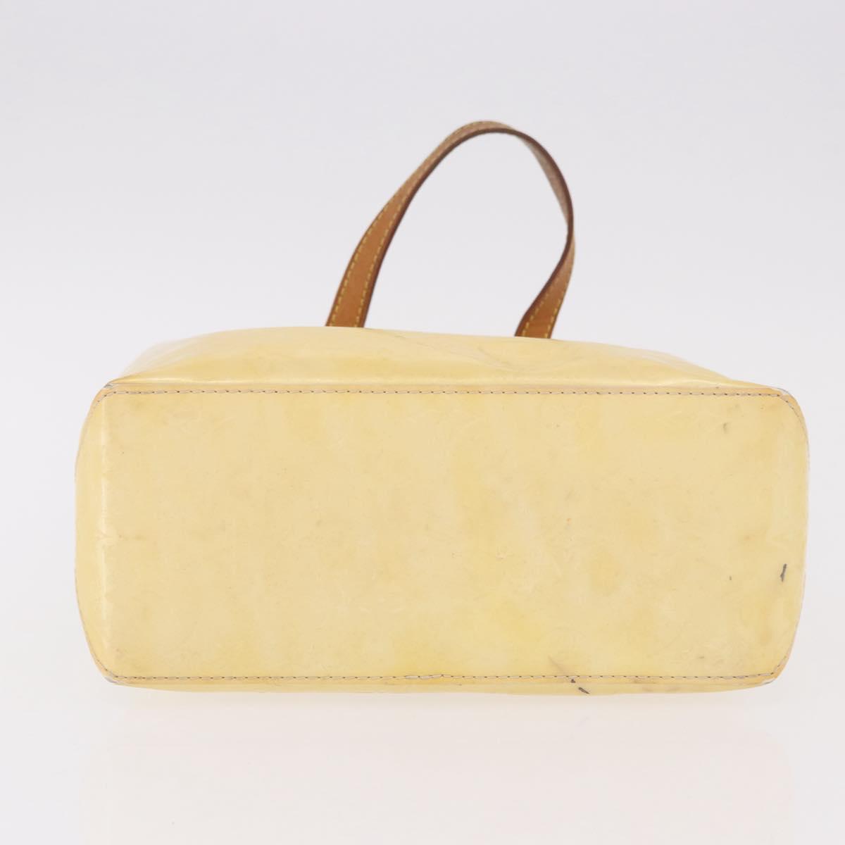 LOUIS VUITTON Monogram Vernis Reade PM Hand Bag Perle M91336 LV Auth BA13750