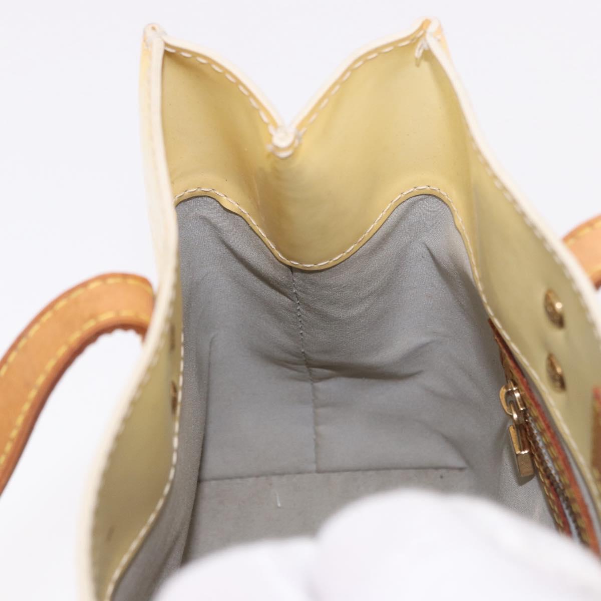 LOUIS VUITTON Monogram Vernis Reade PM Hand Bag Perle M91336 LV Auth BA13750