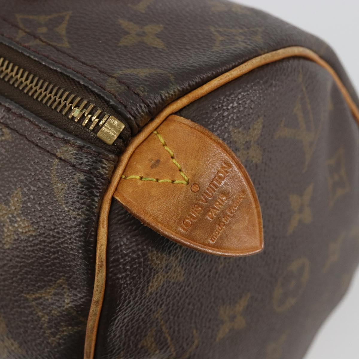 LOUIS VUITTON Monogram Speedy 25 Hand Bag M41528 LV Auth BA13754A