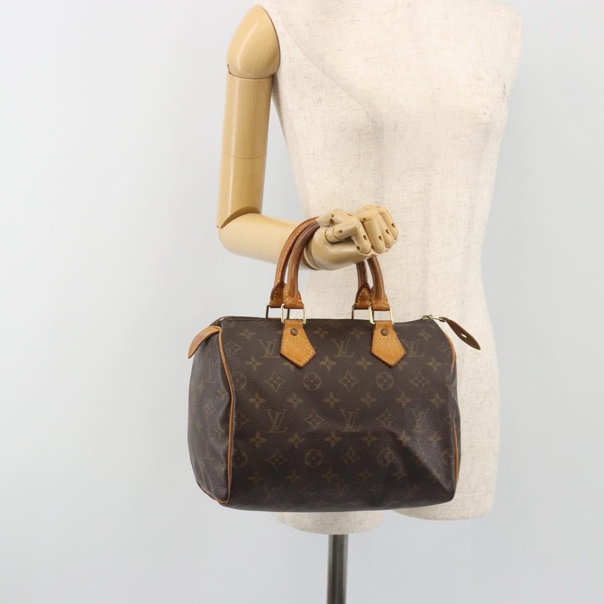 LOUIS VUITTON Monogram Speedy 25 Hand Bag M41528 LV Auth BA13754A