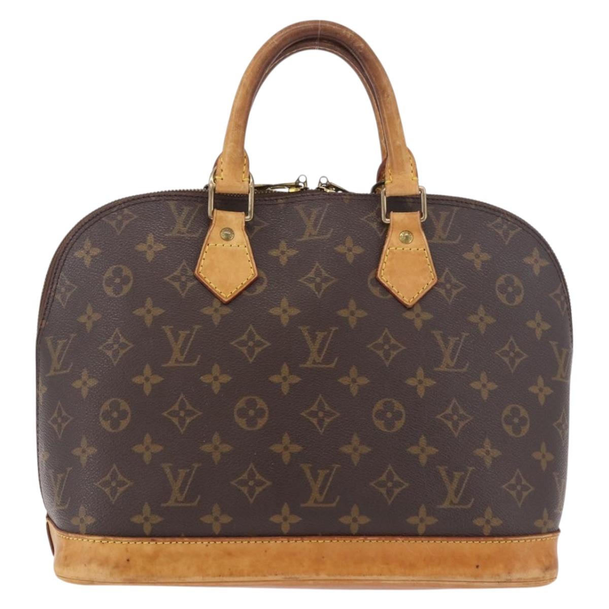 LOUIS VUITTON Monogram Alma Hand Bag M51130 LV Auth BA13756