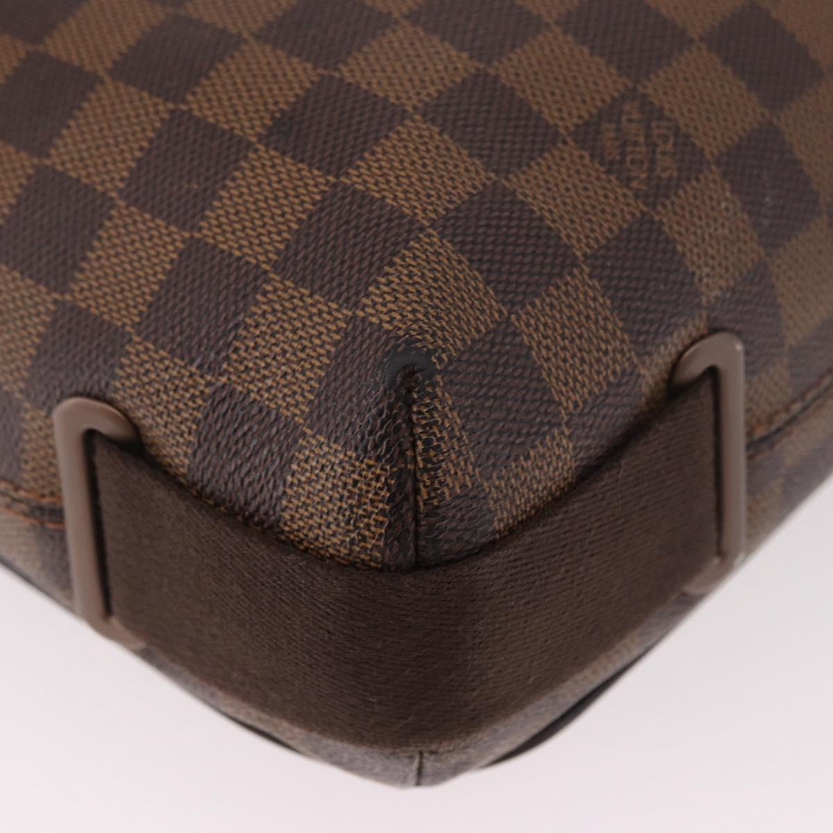 LOUIS VUITTON Damier Ebene Brooklyn MM Shoulder Bag N51211 LV Auth BA13757A
