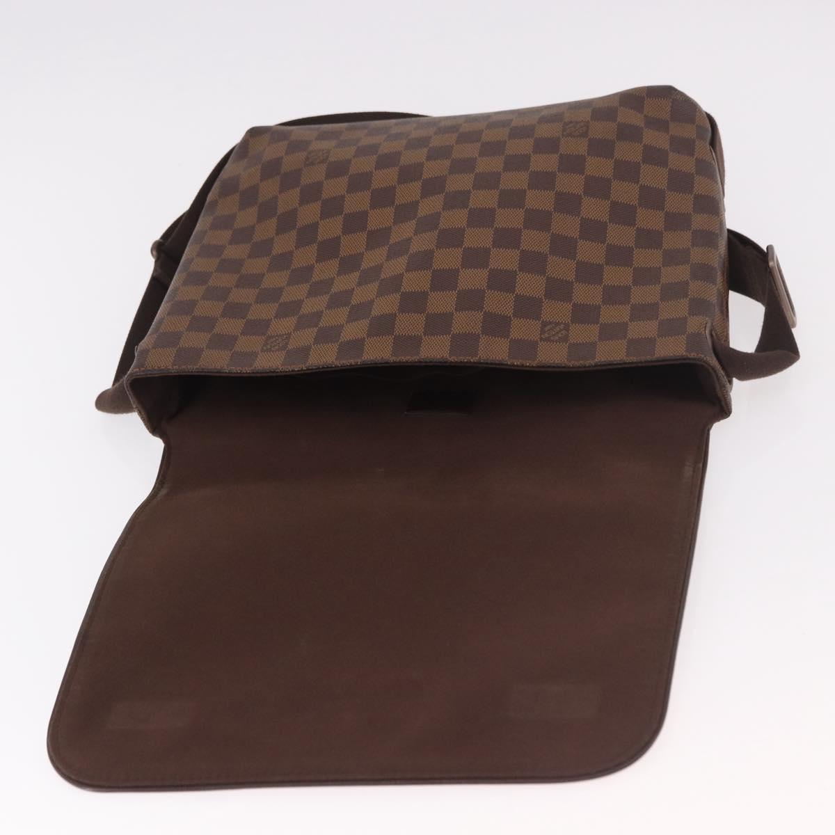 LOUIS VUITTON Damier Ebene Brooklyn MM Shoulder Bag N51211 LV Auth BA13757A
