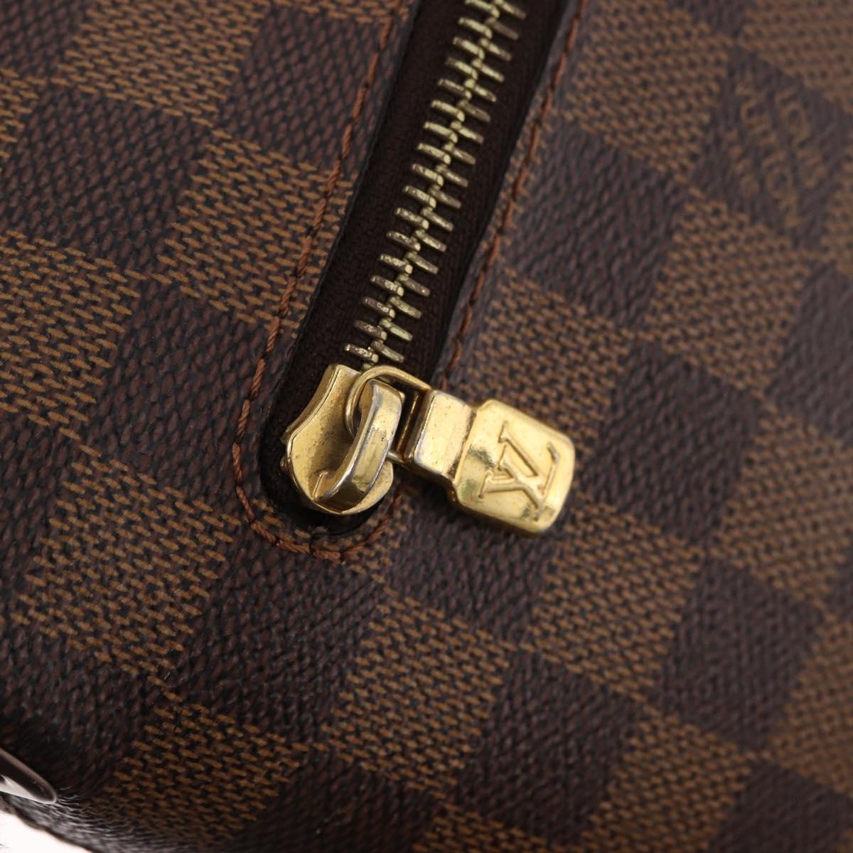 LOUIS VUITTON Damier Ebene Brooklyn MM Shoulder Bag N51211 LV Auth BA13757A