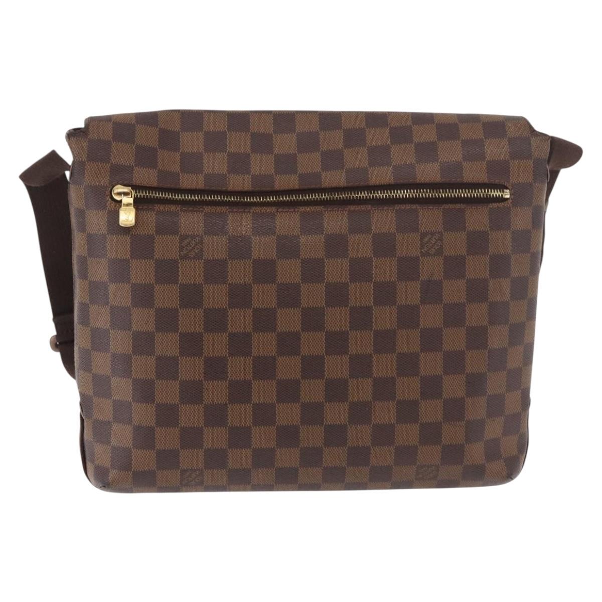 LOUIS VUITTON Damier Ebene Brooklyn MM Shoulder Bag N51211 LV Auth BA13757A