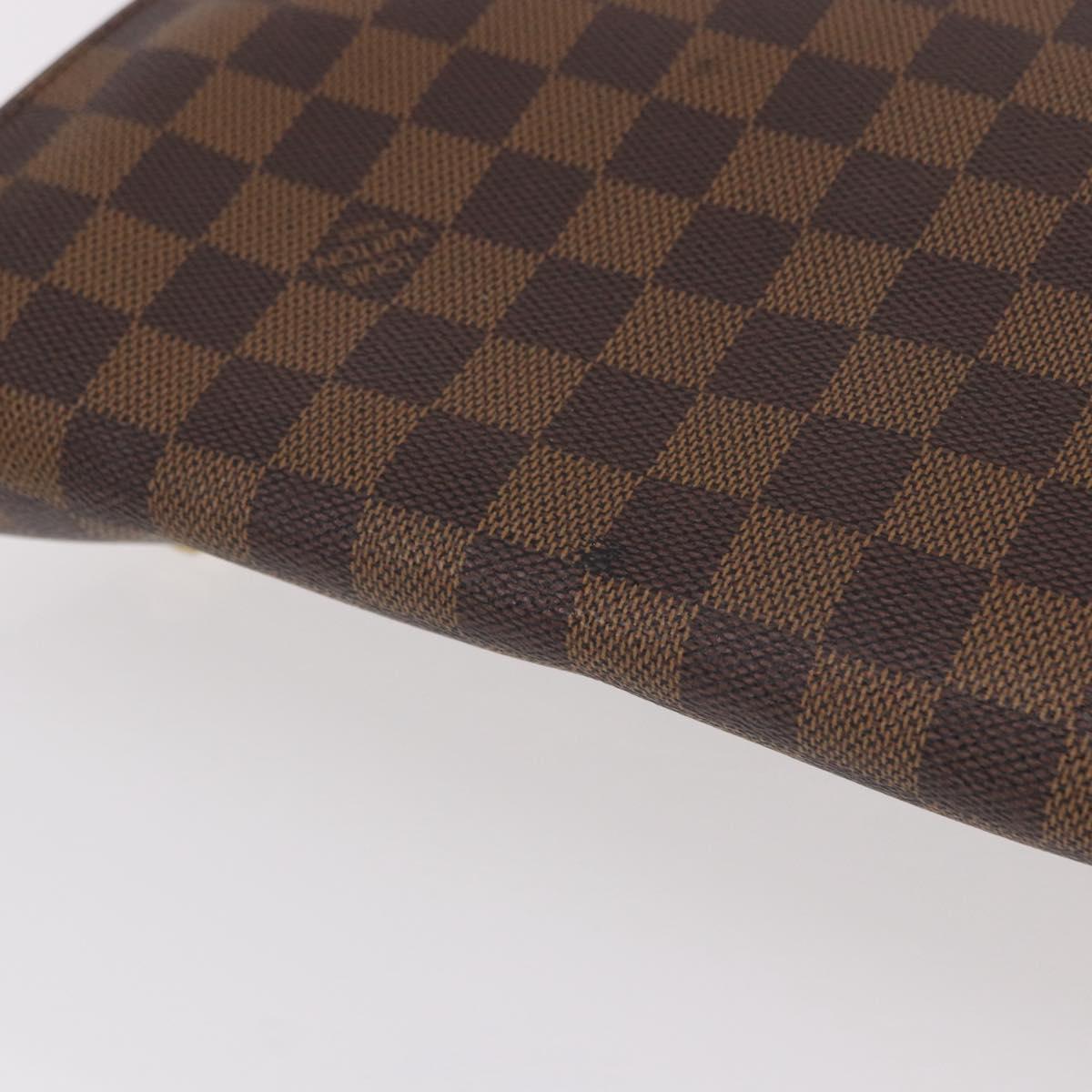 LOUIS VUITTON Damier Ebene Brooklyn MM Shoulder Bag N51211 LV Auth BA13757A