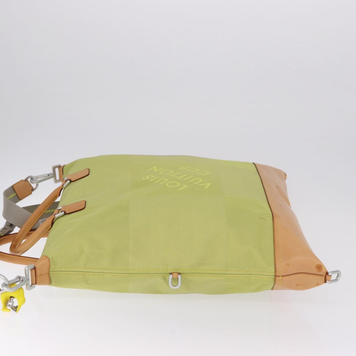 LOUIS VUITTON Damier Geant America Cube Bag Canvas Yellow M80633 Auth BA13761A