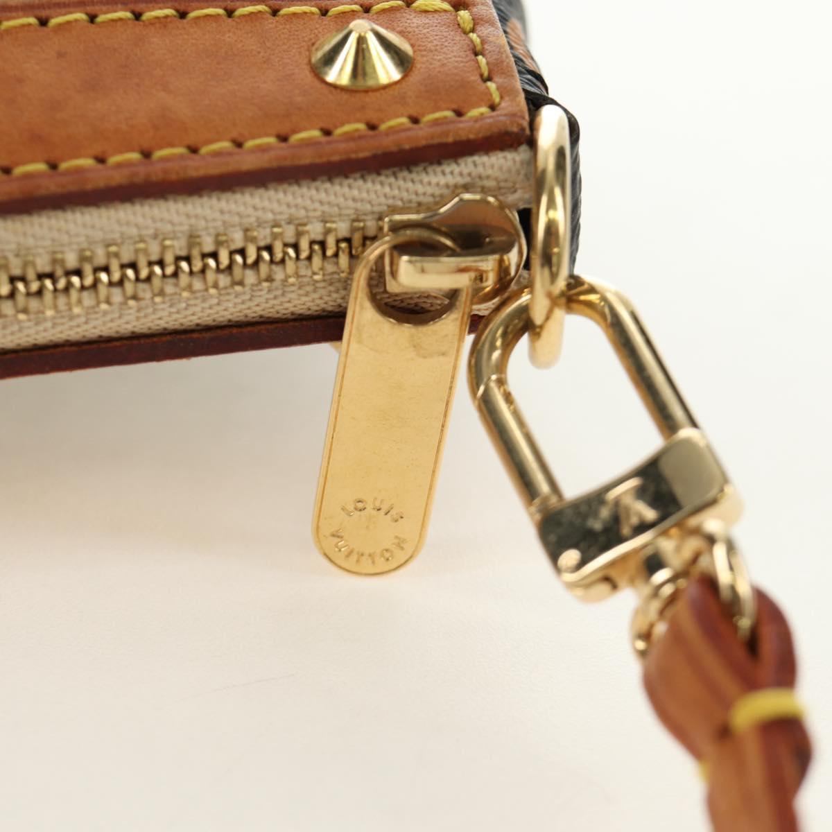 LOUIS VUITTON Multicolor Pochette Accessoires Pouch Black M92648 Auth BA13769V