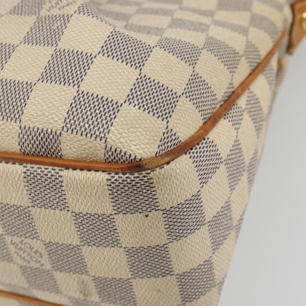 LOUIS VUITTON Damier Azur Siracusa PM Shoulder Bag N41113 LV Auth BA13770