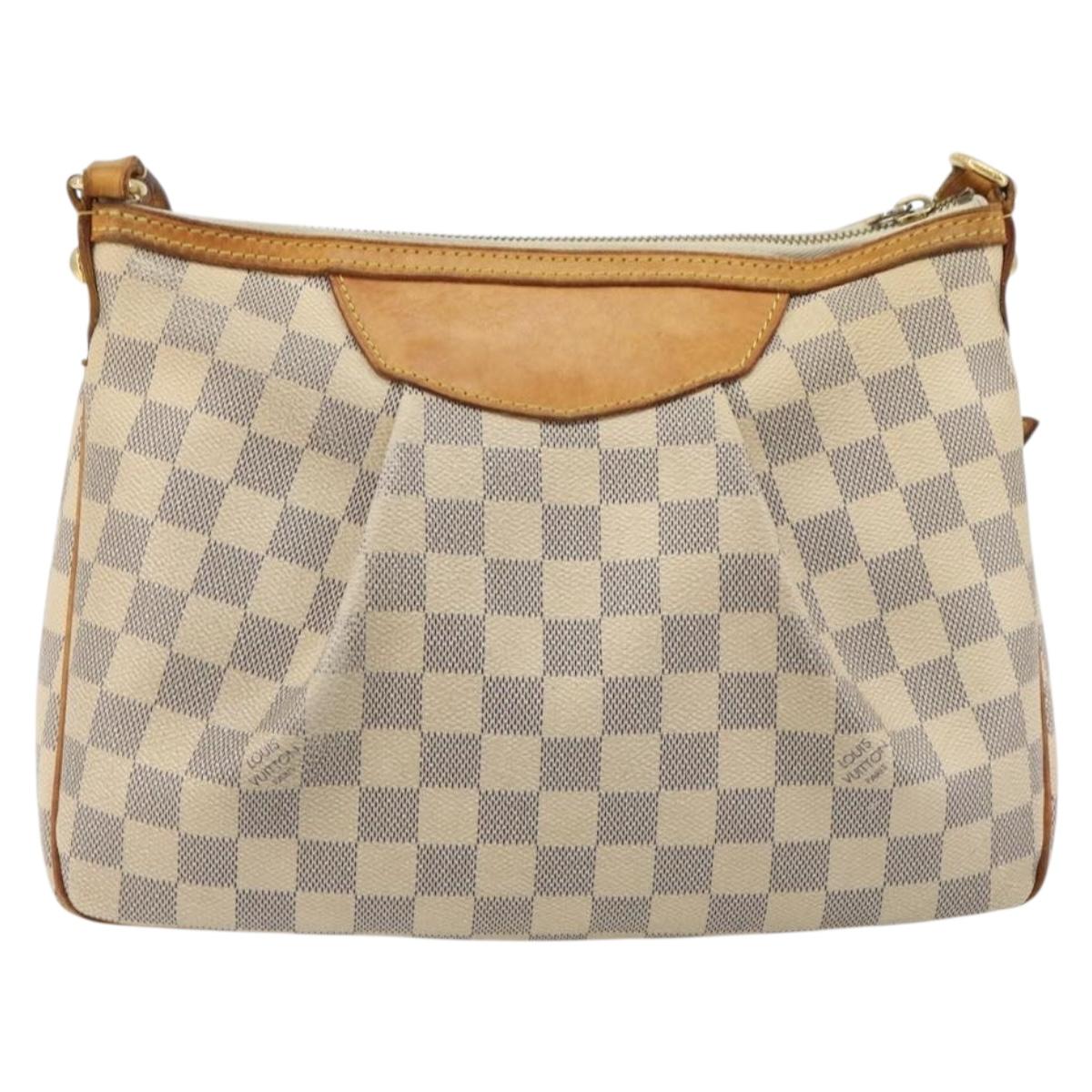 LOUIS VUITTON Damier Azur Siracusa PM Shoulder Bag N41113 LV Auth BA13770
