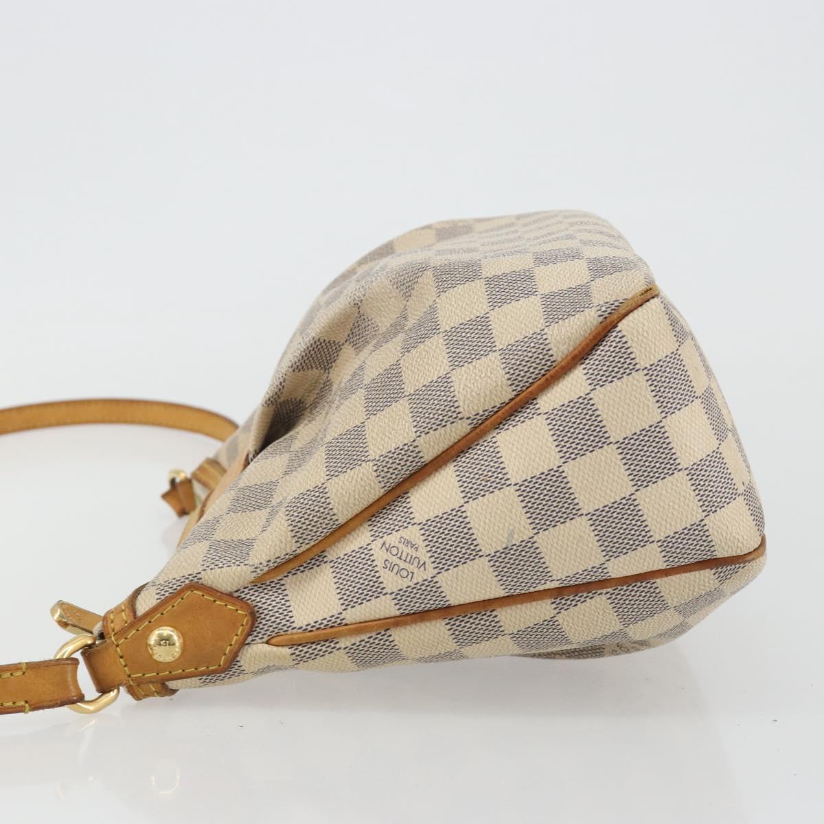 LOUIS VUITTON Damier Azur Siracusa PM Shoulder Bag N41113 LV Auth BA13770
