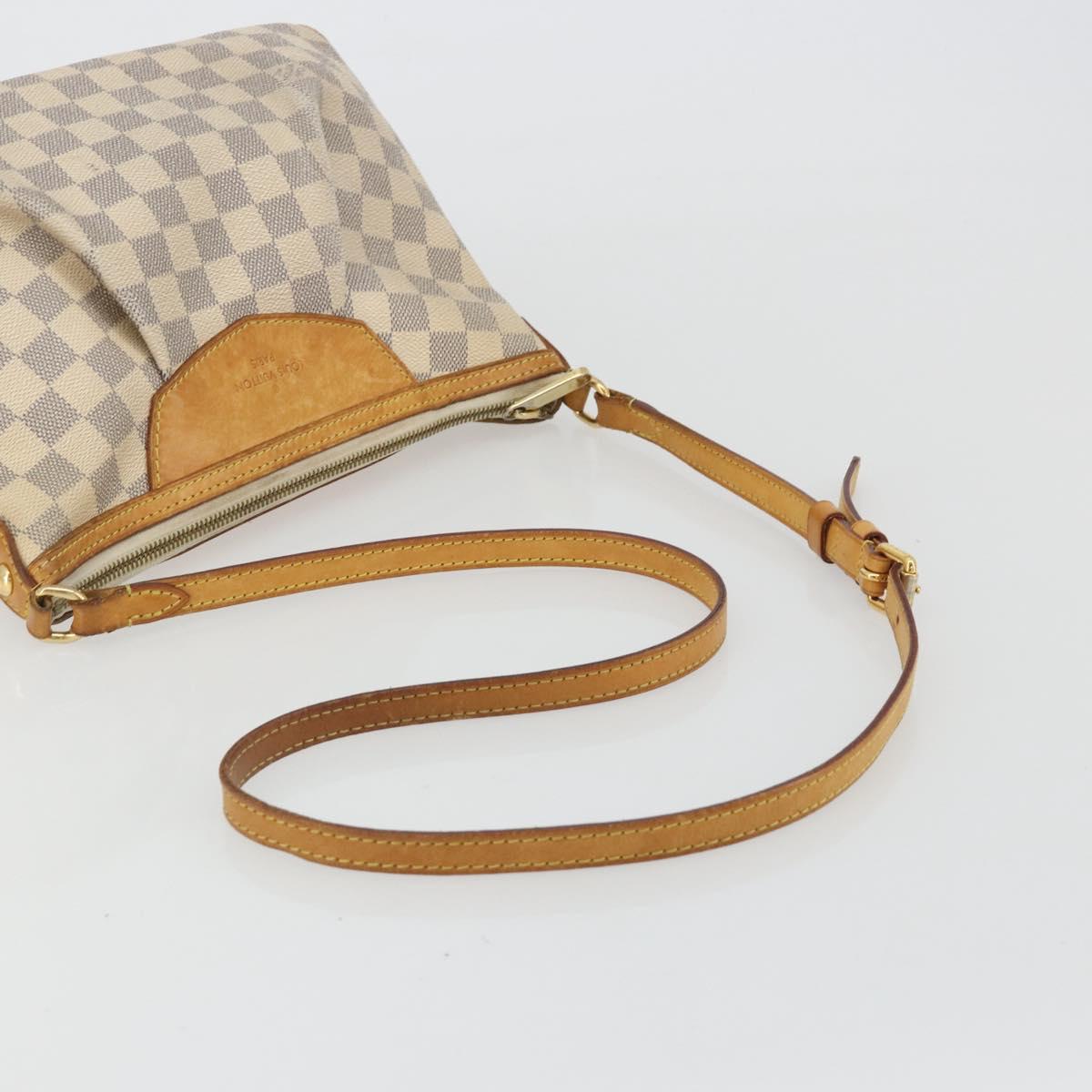 LOUIS VUITTON Damier Azur Siracusa PM Shoulder Bag N41113 LV Auth BA13770