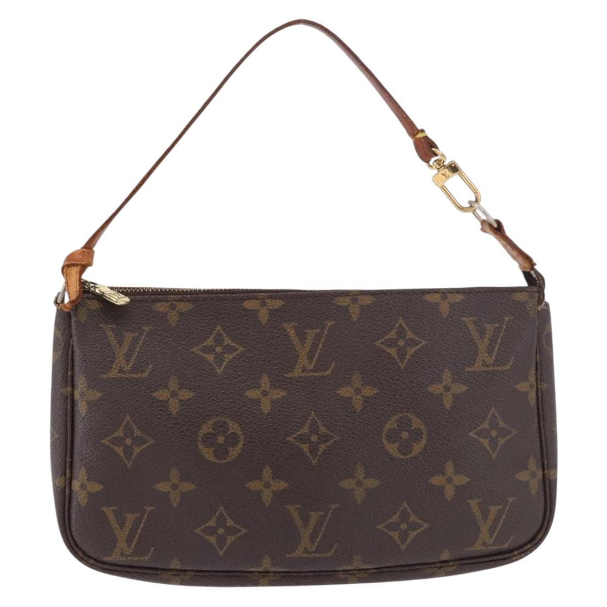 LOUIS VUITTON Monogram Pochette Accessoires Pouch M51980 LV Auth BA13775