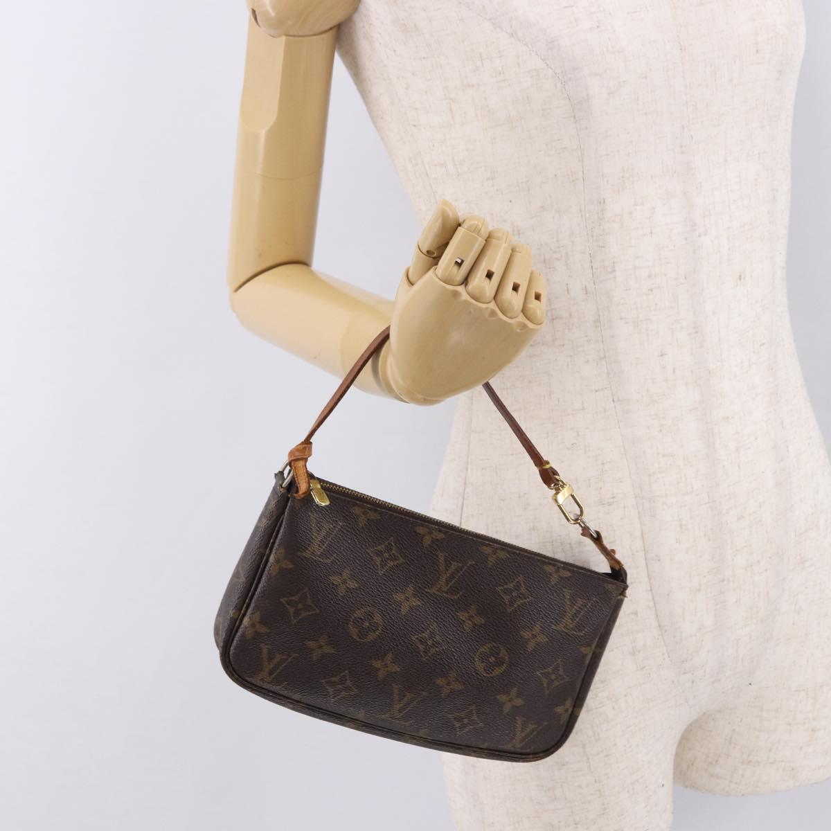 LOUIS VUITTON Monogram Pochette Accessoires Pouch M51980 LV Auth BA13775