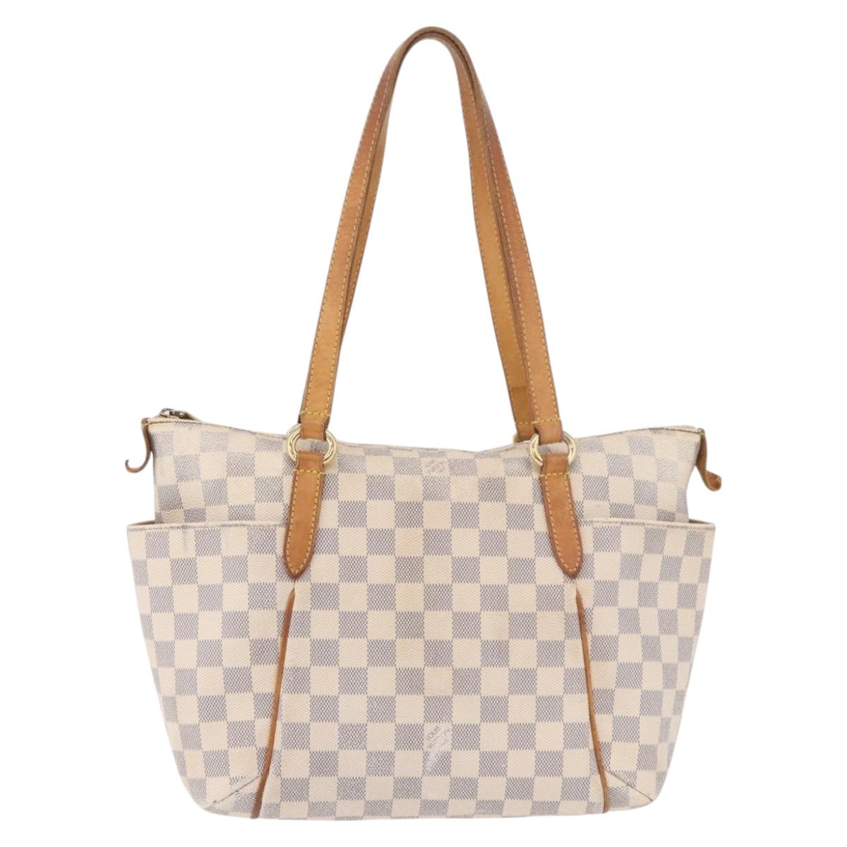 LOUIS VUITTON Damier Azur Totally PM Tote Bag N41280 LV Auth BA13788