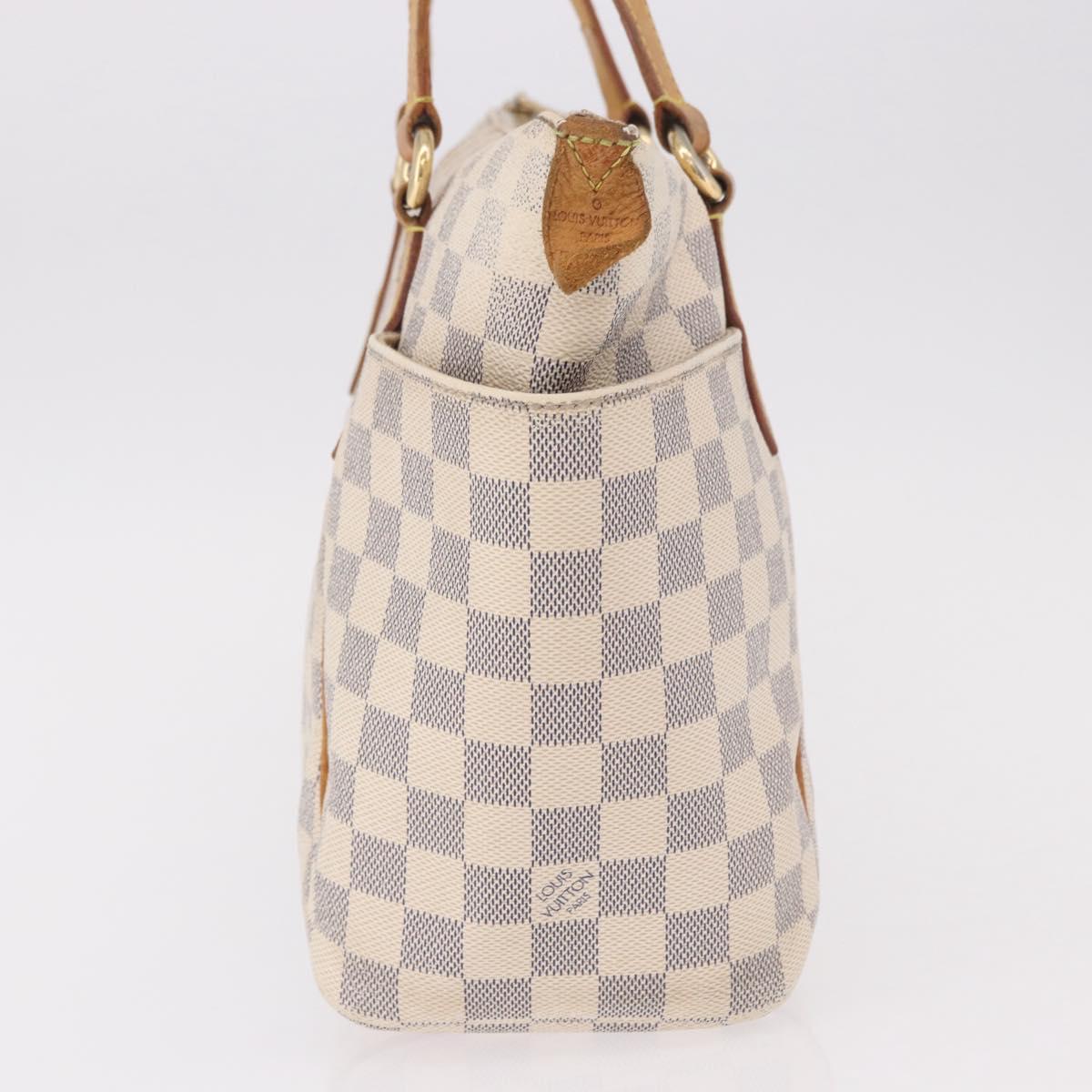 LOUIS VUITTON Damier Azur Totally PM Tote Bag N41280 LV Auth BA13788