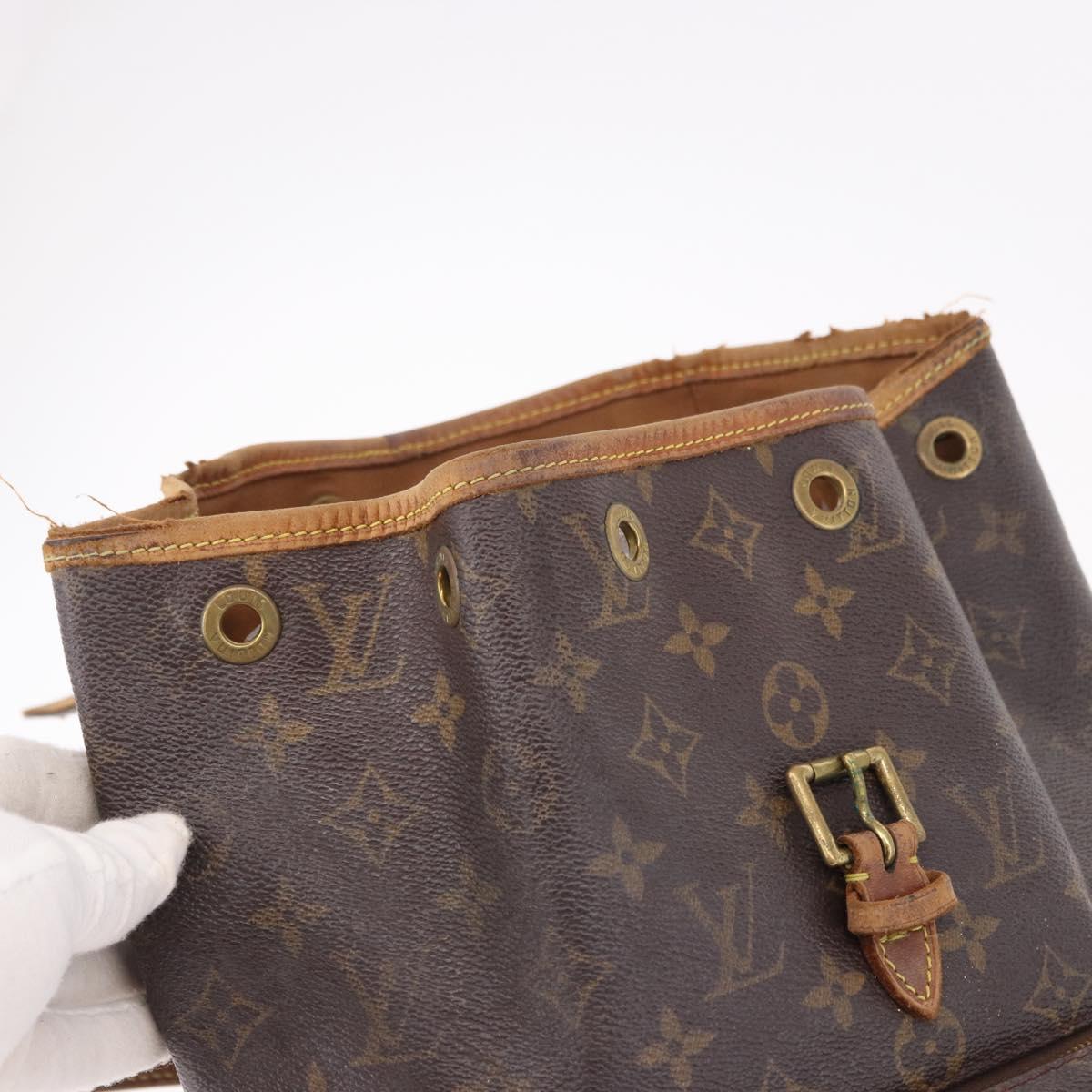 LOUIS VUITTON Monogram Montsouris MM Backpack M51136 LV Auth BA13800