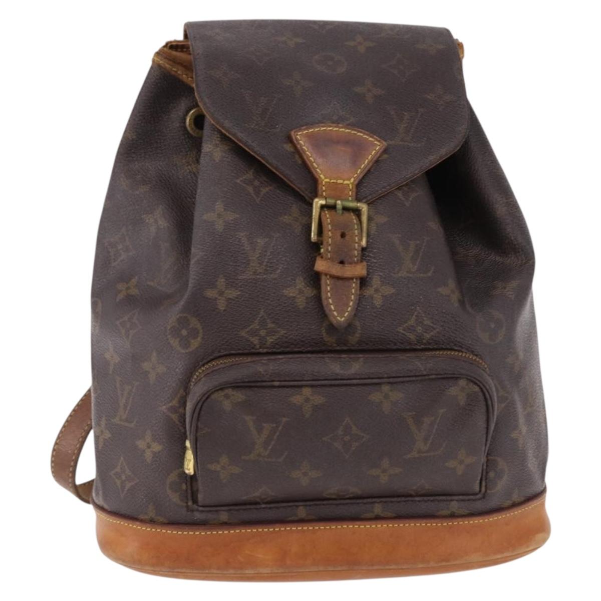 LOUIS VUITTON Monogram Montsouris MM Backpack M51136 LV Auth BA13800