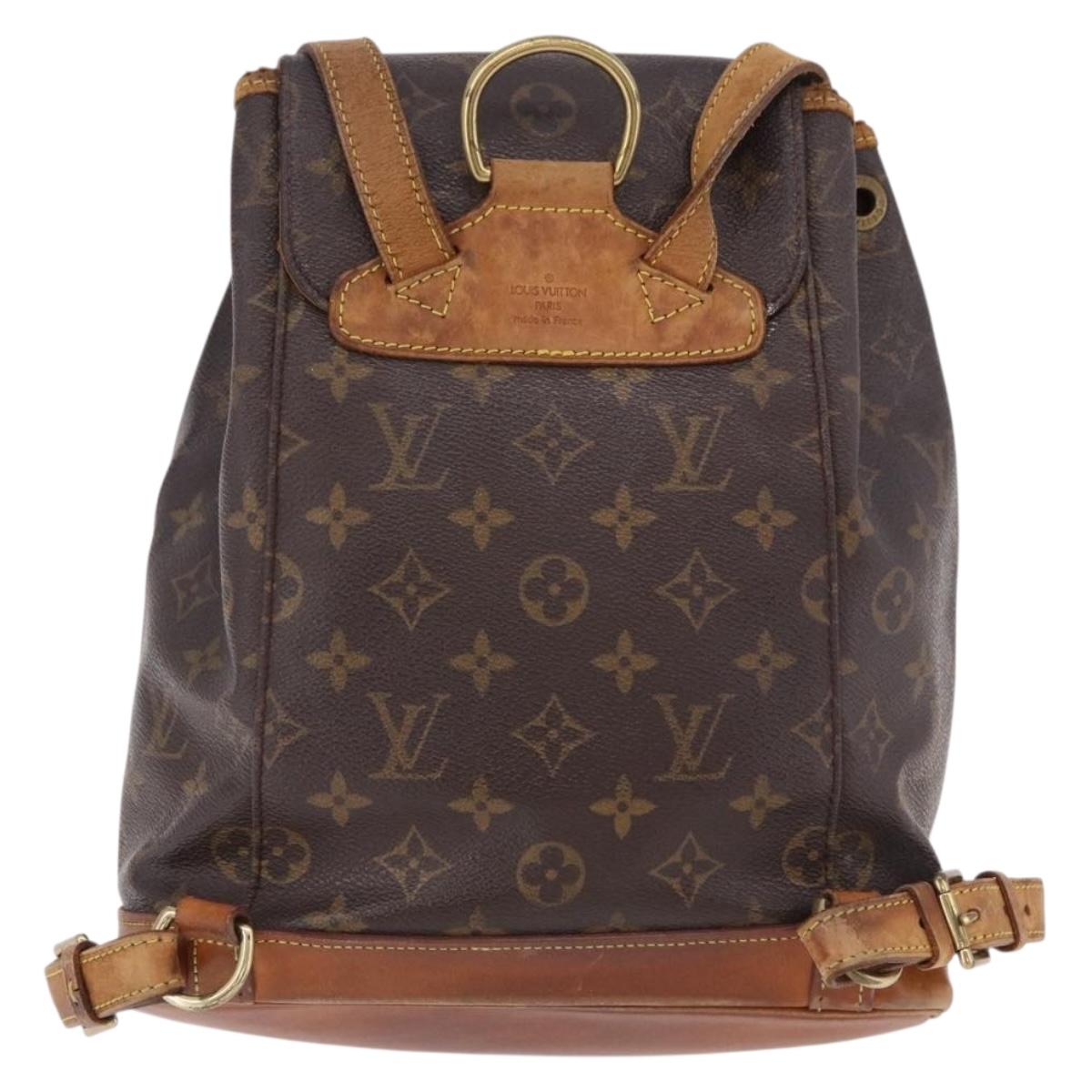 LOUIS VUITTON Monogram Montsouris MM Backpack M51136 LV Auth BA13800