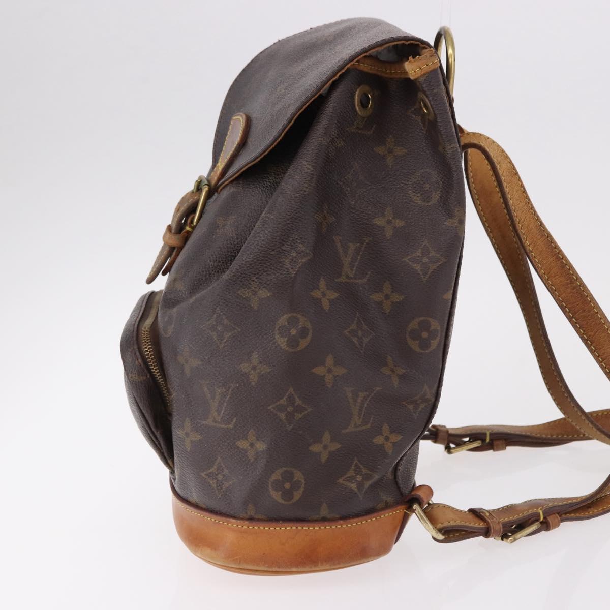 LOUIS VUITTON Monogram Montsouris MM Backpack M51136 LV Auth BA13800
