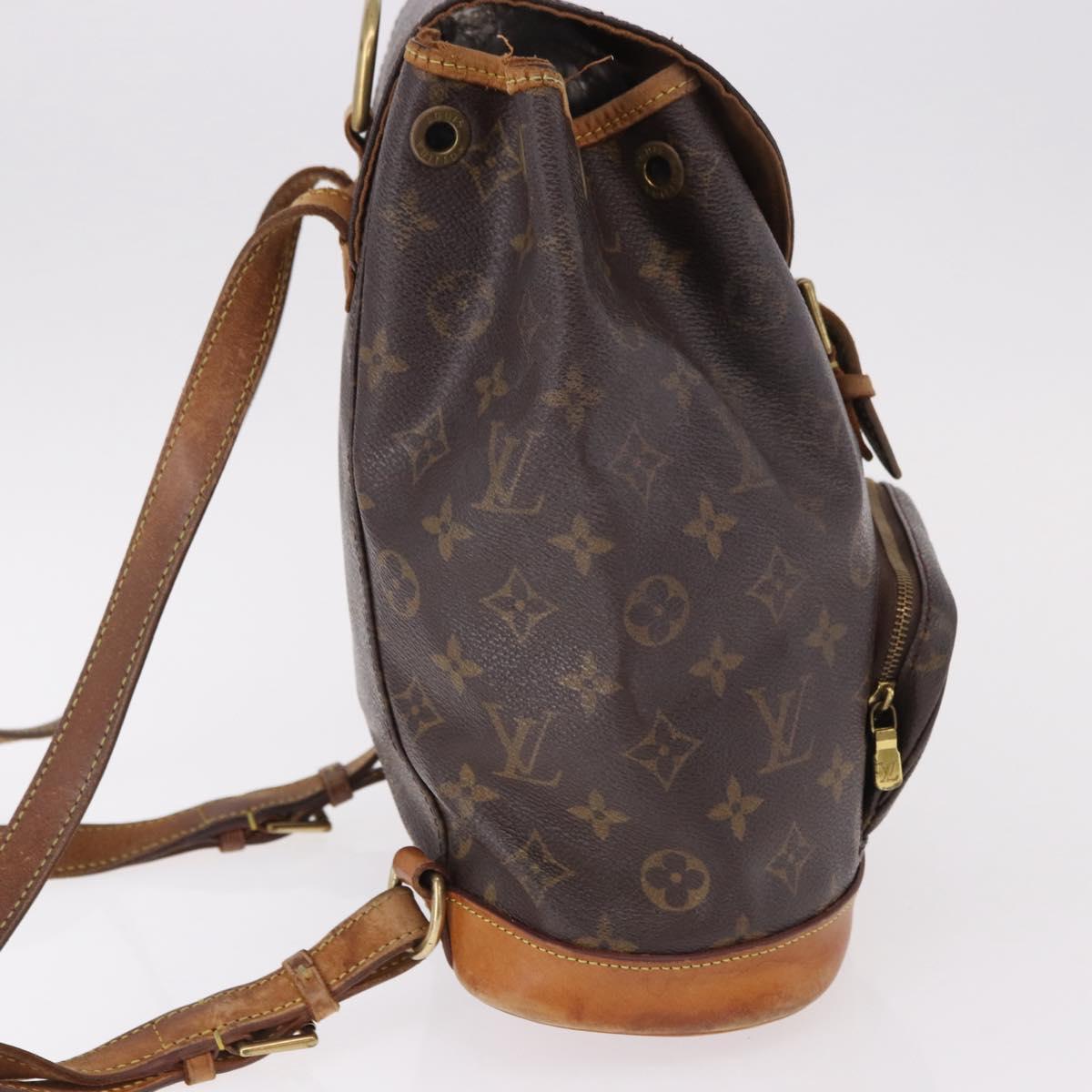 LOUIS VUITTON Monogram Montsouris MM Backpack M51136 LV Auth BA13800