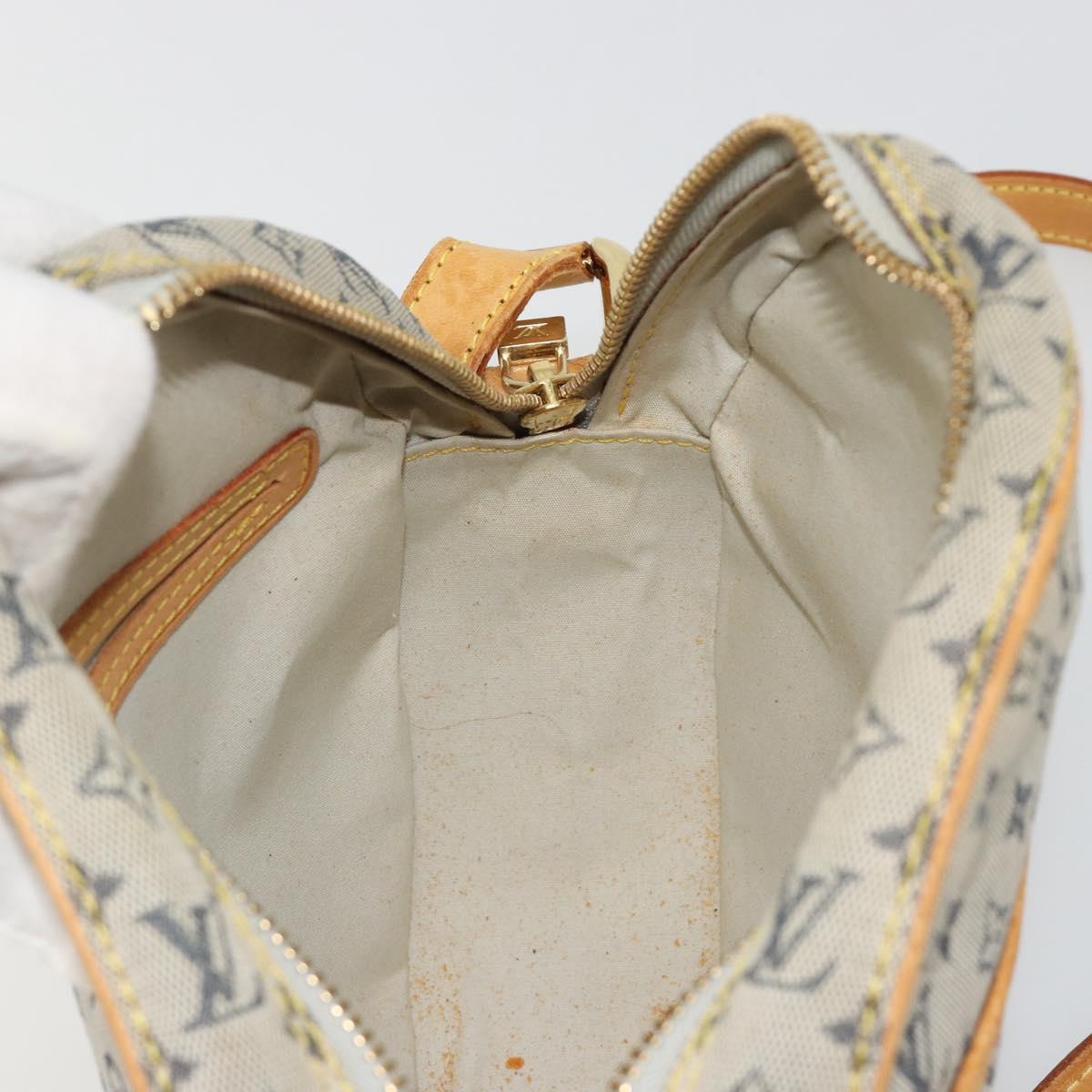 LOUIS VUITTON Monogram Mini Jeanne GM Shoulder Bag Blue M92000 LV Auth BA13801