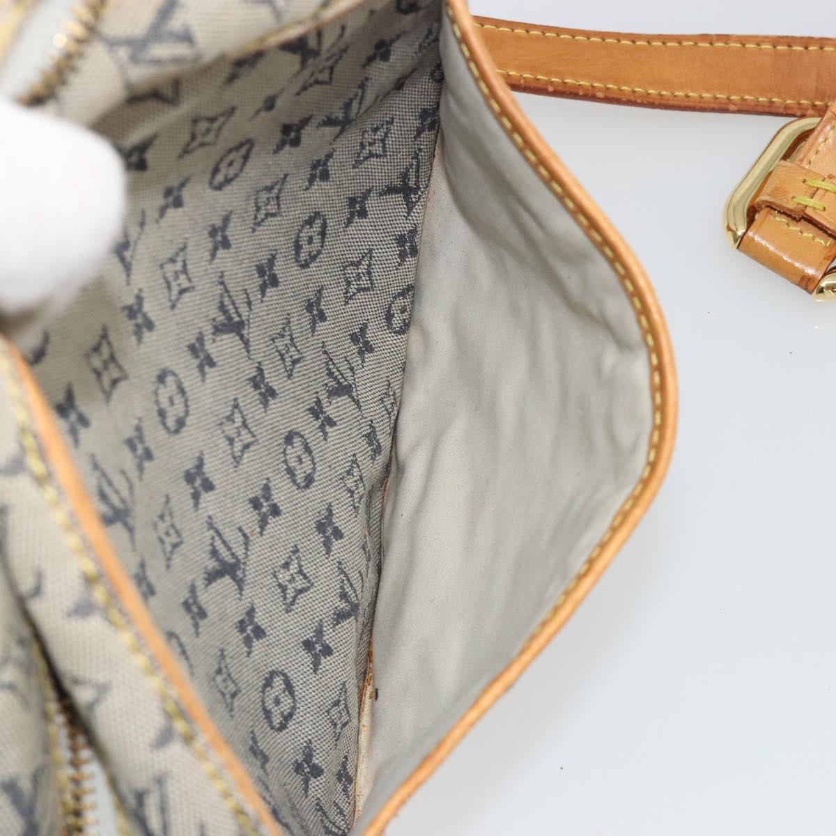 LOUIS VUITTON Monogram Mini Jeanne GM Shoulder Bag Blue M92000 LV Auth BA13801