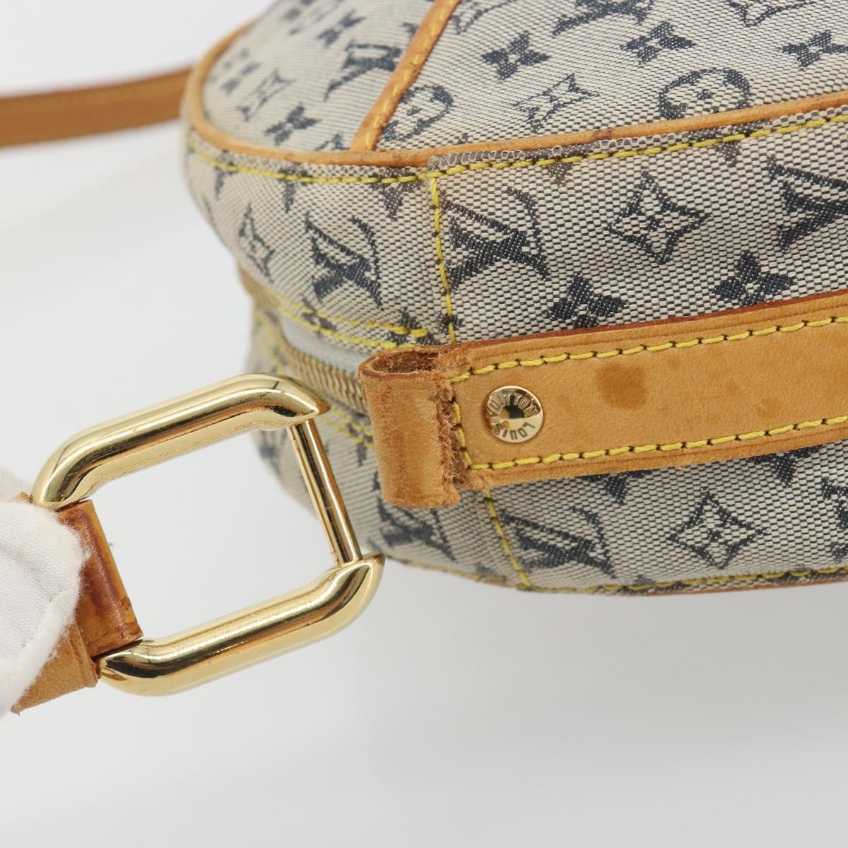 LOUIS VUITTON Monogram Mini Jeanne GM Shoulder Bag Blue M92000 LV Auth BA13801