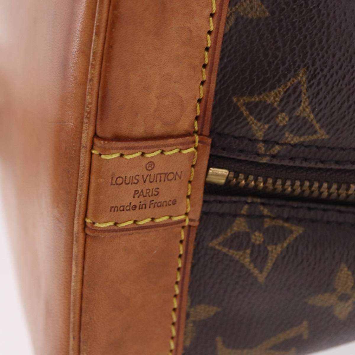 LOUIS VUITTON Monogram Alma Hand Bag M51130 LV Auth BA13803