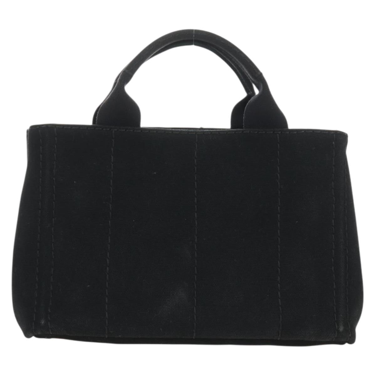 PRADA Kanapa PM Hand Bag Canvas Black Auth BA13816V