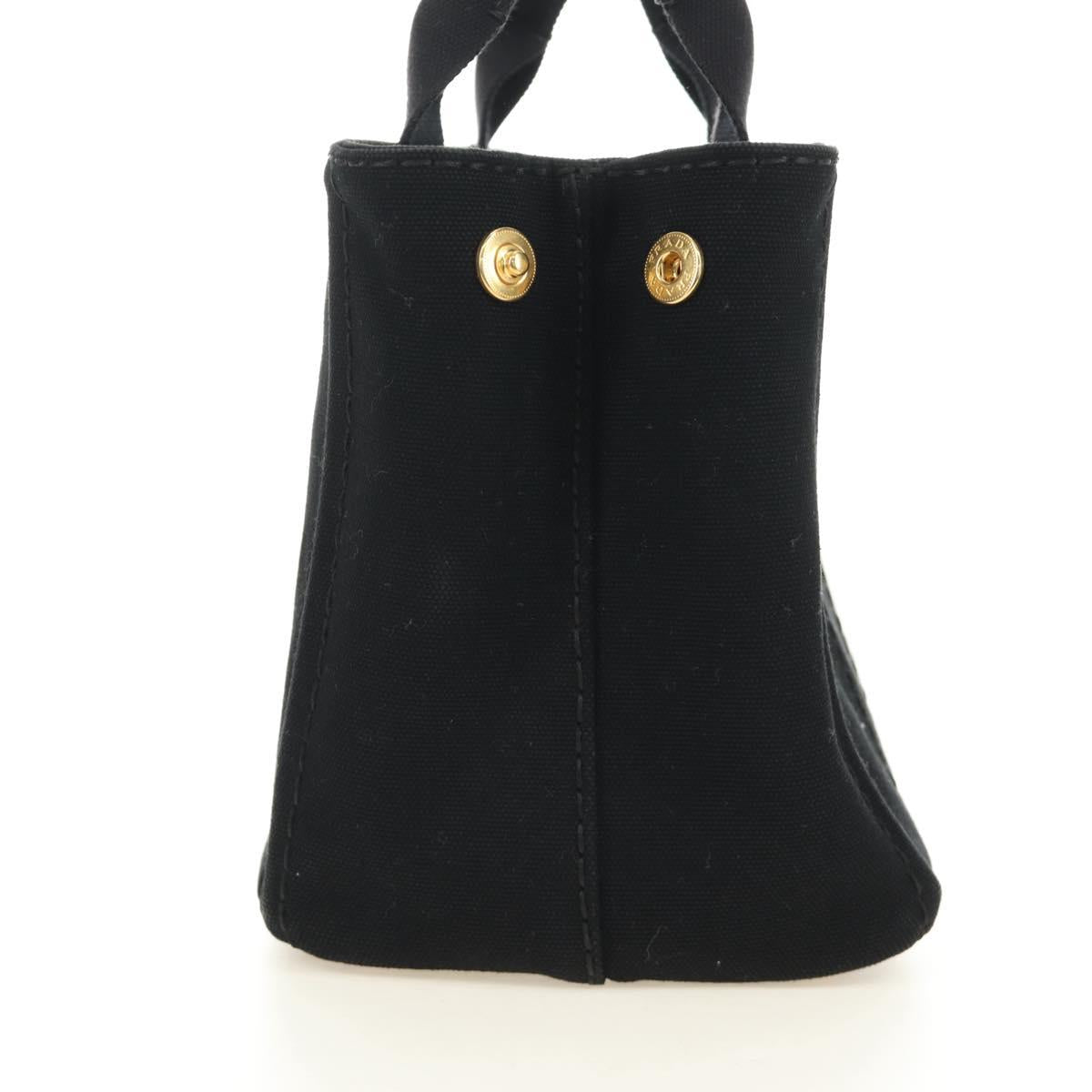 PRADA Kanapa PM Hand Bag Canvas Black Auth BA13816V
